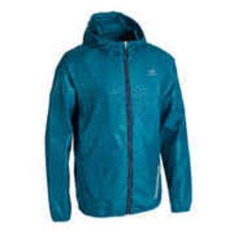 Decathlon Kalenji at 100 kids' athletics windproof jacket - petrol blue offer