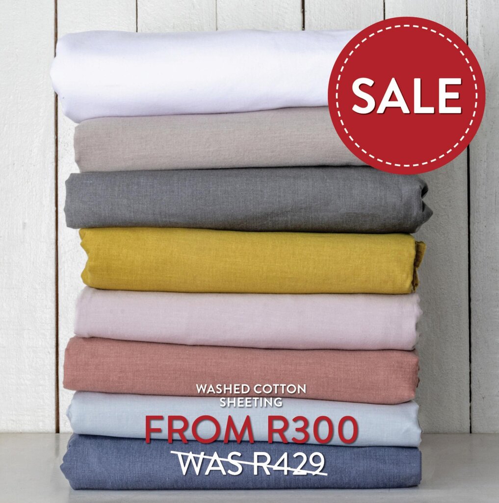 Washed Cotton Sheeting offer at Biggie Best