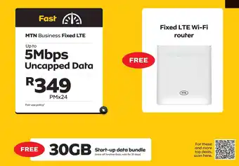 MTN MTN Business FIxed LTE 5Mbps  pm x 24 offer