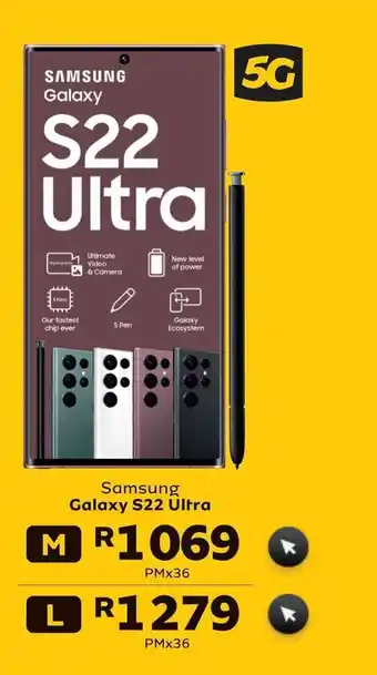 MTN Samsung Galalxy S22 Ultra pm x 36 offer