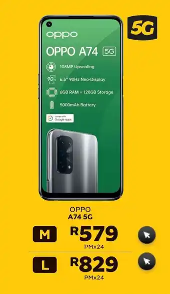 MTN Oppo A74 5G pm x 24 offer