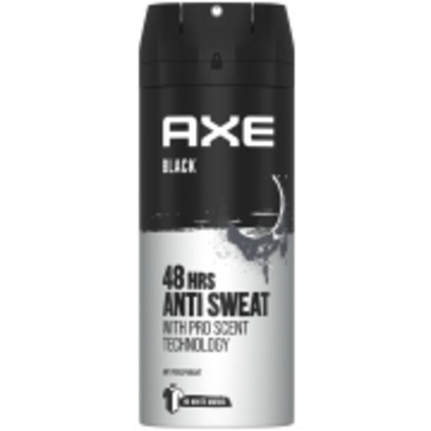 Antiperspirant deodorant body spray black 150ml offer at Clicks