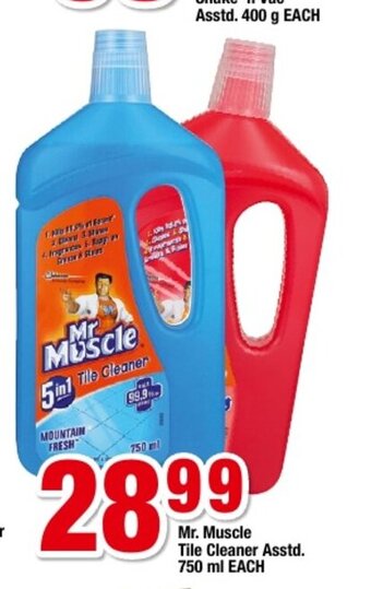 Mr. Muscle Tile Cleaner Asstd 750ml each