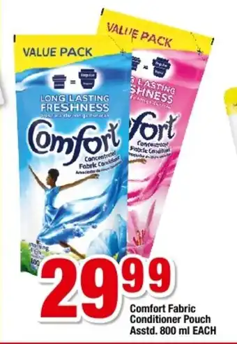 OK Foods Comfort Fabric Conditioner Pouch Asstd 800ml each offer