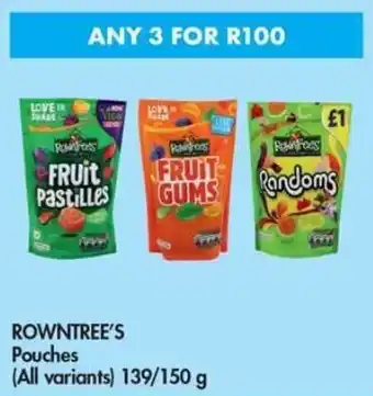ROWNTREE'S Pouches all variants 3 x 139/150g
