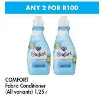 Makro COMFORT Fabric Conditioner all variants 2 x 1.25L offer