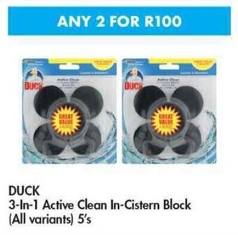 Makro DUCK 3-in-1 Active Clean In-Cistern Block all variants 2 x 5's offer