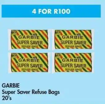 Makro GARBIE Super Saver Refuse Bags 4 x 20's offer