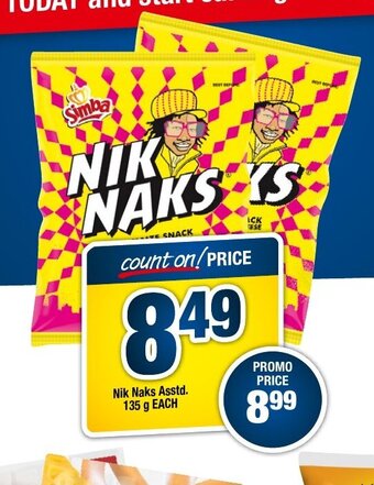 Nik Naks Asstd 135g each
