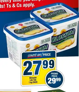OK Foods Blossom Lite Tub 1kg each offer