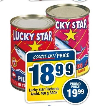 Lucky Star Pilchards Asstd 400g each