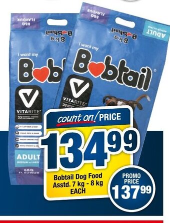 OK Foods Bobtail Dog Food Asstd 7kg - 8kg each offer