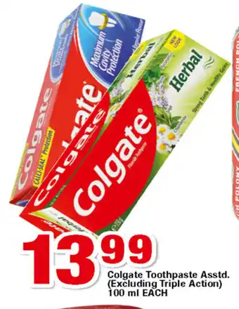 OK MiniMark Colgate Toothpaste Asstd (excluding triple action) 100ml each offer