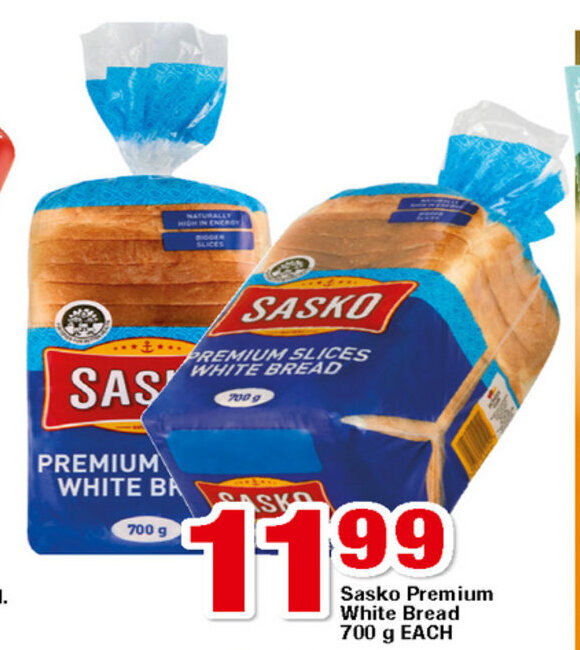 Sasko Premium White Bread 700g each offer at OK MiniMark