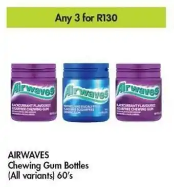 Makro AIRWAVES Chewing Gum Bottles all variants 3 x 60's offer