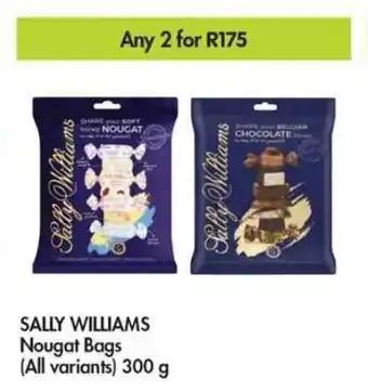 Makro SALLY WILLIAMS Nougat Bags all variants 2 x 300g offer