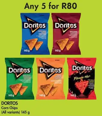 Makro DORITOS Corn Chips all variants 5 x 145g offer