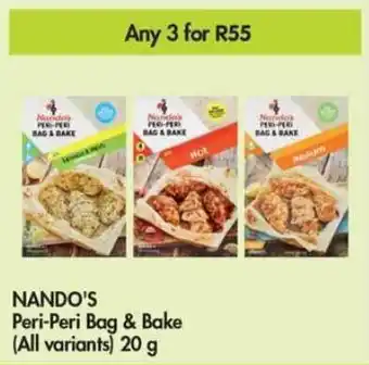Makro NANDO'S Peri-Peri Bag & Bake all variants 3 x 20g offer