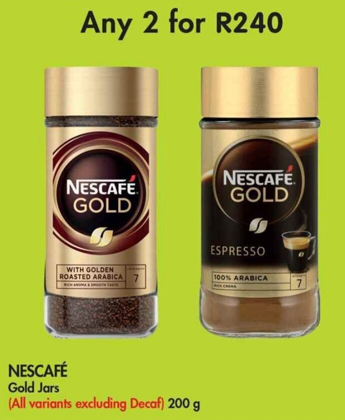 NESCAFÉ Gold Jars 2 x 200g offer at Makro