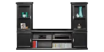 Russells Lexi 3 piece entertainment unit, black offer