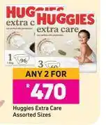 Game Huggies extra care assorted sizes-for 2 offer