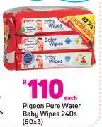 Pigeon pure water baby wipes 240s-80 x 3