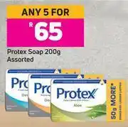 Game Protex soap assorted-for any 5 x 200g offer