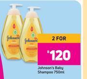 Game Johnson's baby shampoo-for 2 x 750ml offer