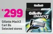Game Gillette mach3 cart 8's pack (selected stores) offer