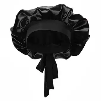 Selphies tie -on satin bonnet sleeping night cap (headwrap)