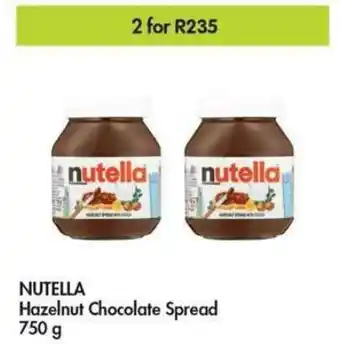 Makro NUTELLA Hazelnut Chocolate Spread 2 x 750g offer