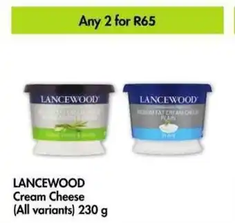 Makro LANCEWOOD Cream Cheese all variants 2 x 230g offer