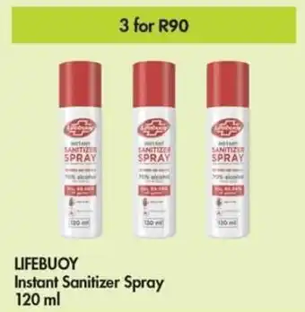 Makro LIFEBUOY Instant Sanitizer Spray 3 x 120ml offer