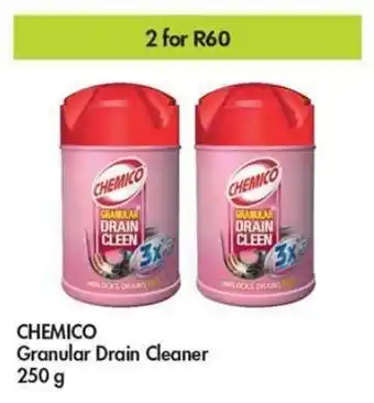 Makro CHEMICO Granular Drain Cleaner 2 x 250g offer