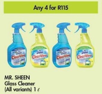 Makro MR. SHEEN Glass Cleaner all variants 4 x 1L offer