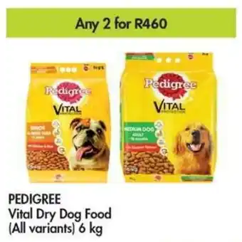 PEDIGREE Vital Dry Dog Food all variants 2 x 6kg