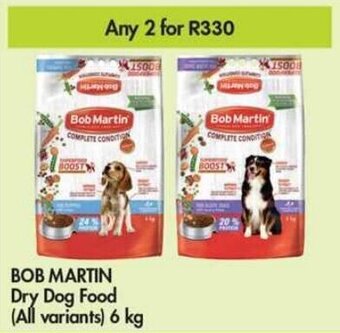 Makro BOB MARTIN Dry Dog Food all variants 2 x 6kg offer