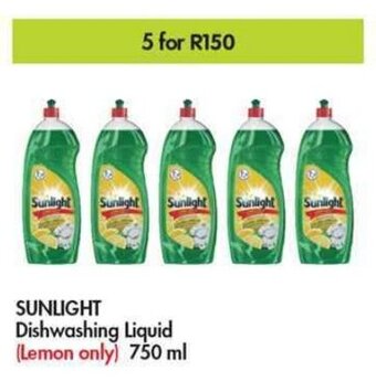 Makro SUNLIGHT Dishwashing Liquid 5 x 750ml offer