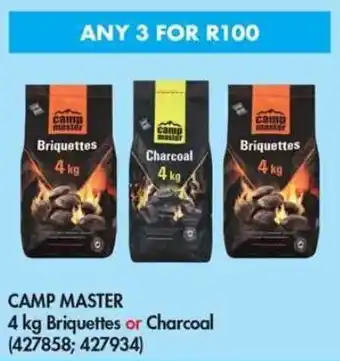 CAMP MASTER Briquettes or Charcoal 3 x 4kg