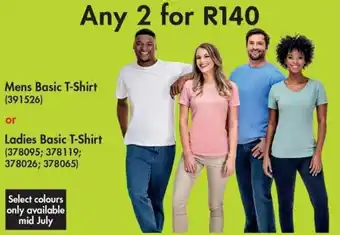 Makro Mens / Ladies Basic T-Shirt any 2 offer
