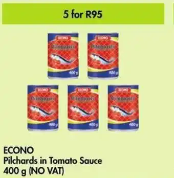 Makro ECONO Pilchards in Tomato Sauce 5 x 400g offer