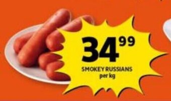 Shoprite Smokey Russians per kg offer