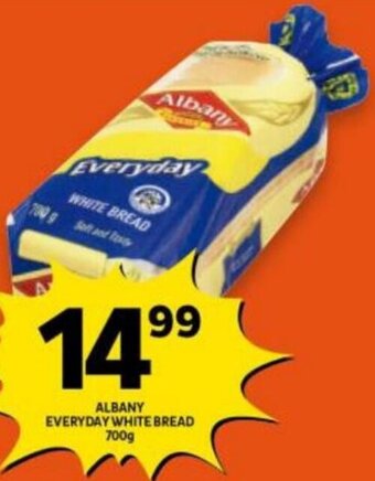 Shoprite Albany Everyday White Bread 700g offer