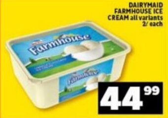 Shoprite Dairymaid Farmhouse Ice Cream 2L offer