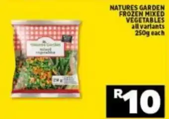 Natures Garden Frozen Mixed Vegetables 250g