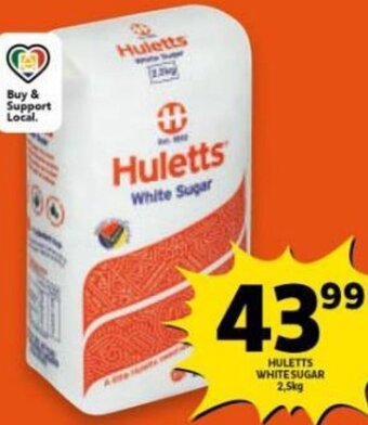 Shoprite Huletts White Sugar 2,5kg offer