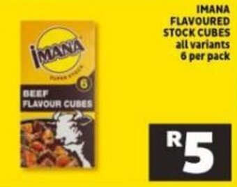 Shoprite Imana Flavoured Stock Cubes 6 per Pack offer