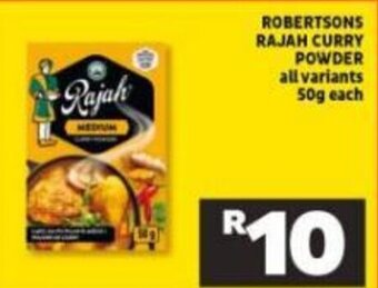 Shoprite Robertsons Rajah Curry Powder 50g offer