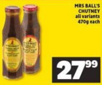 Shoprite Mrs Ball's Chutney 470g offer