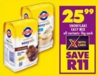 Shoprite Snowflakes Easy Mix 1kg offer